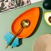 Koythin Carrot Shaped Ceramic Spoon Rest, Stovetop Cooking Utensil Holder
