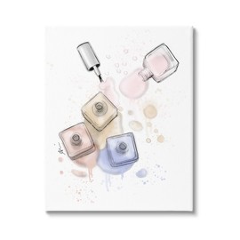 Stupell Industries Spilled Glam Nail Polish Canvas Wall Art, Design by Alison Petrie