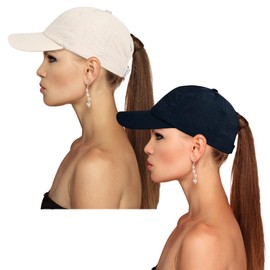 Cross Hat Womens Baseball Cap -Cross Ponytail Hat Baseball Cap