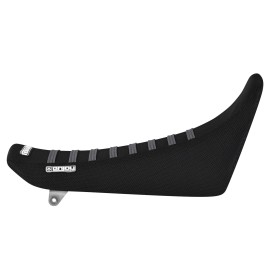 Enjoy Mfg Suzuki DRZ 250 Gripper Seat Cover 2001- 2018  ALL BLACK/GREY ribs #169