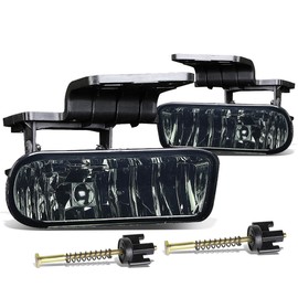 DNA MOTORING FL-ZTL-114-SM Luz antiniebla del lado del conductor y del pasajero [compatible con Chevy Silverado 1500 2500 3500 HD]