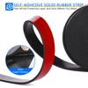 WochiTV Adhesive Solid Rubber Strips, 4" Wide x 1/8" Thick