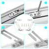 4 Pcs Window Limiter, Casement Stopper Window Limiter Stainless Steel