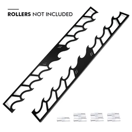 FOSHIO Vinyl Roll Holder for Pulling 10 Rollers of Vinyl, Metal Vinyl Rack with Mounting Hardware Wall Mounted for Vinyl, Transfer Paper Tape, Wallpaper, Window Film, Wallpapper, Rollers Not Included