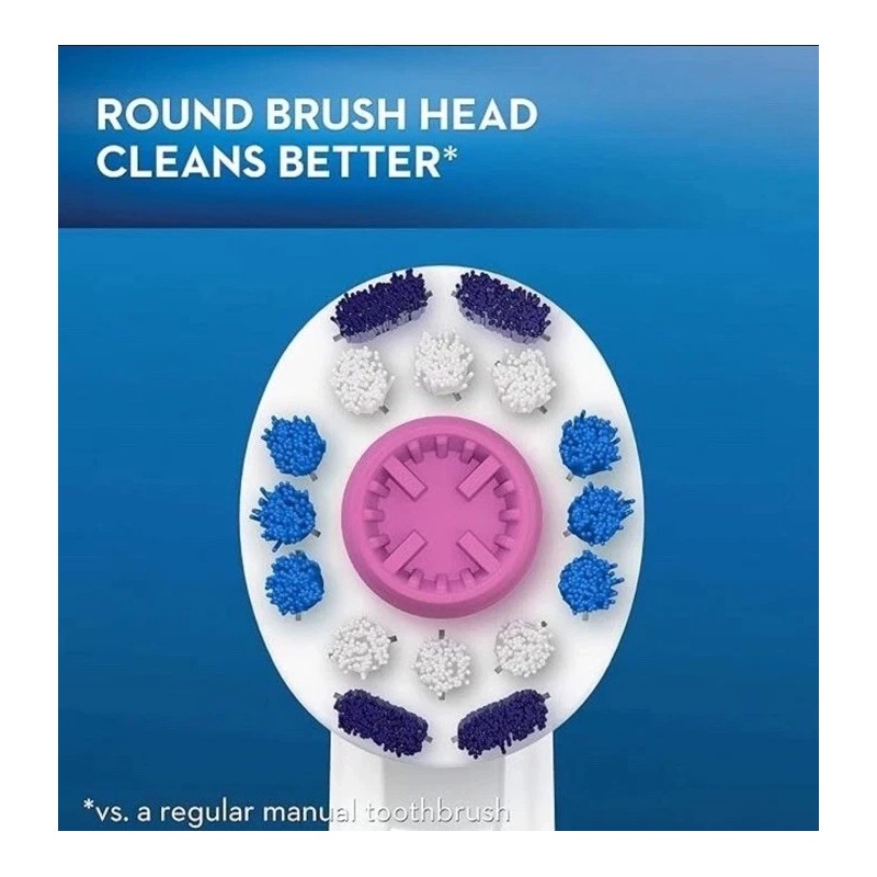 Oral-B 3d White Electric Toothbrush 3 Replacement Brush Heads, 2-Pack,