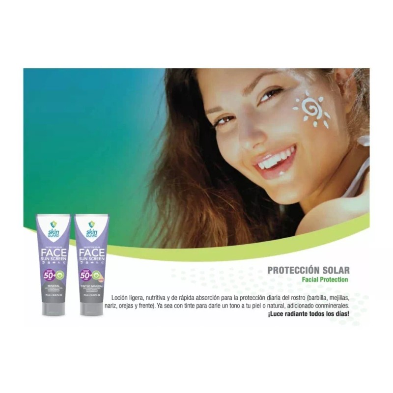 Skin Guard Paquete Protector Solar Labial Y 2 Faciales Minerales