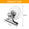 Aufind 12 Packs Suction Cup Clip Plastic Round Suction Cup