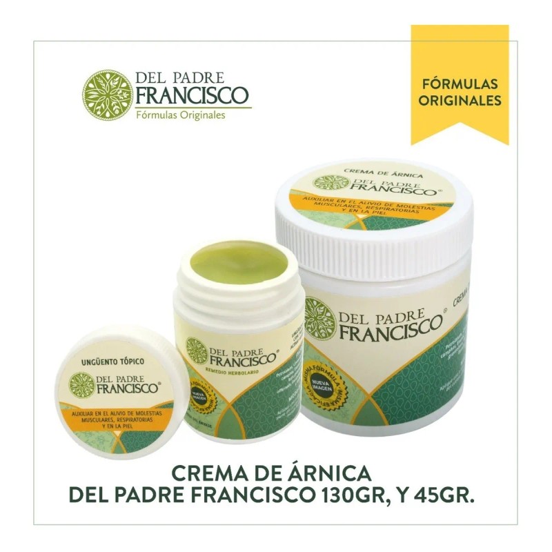 Pomada Árnica Del Padre Francisco 130g Y 45g Alivia El