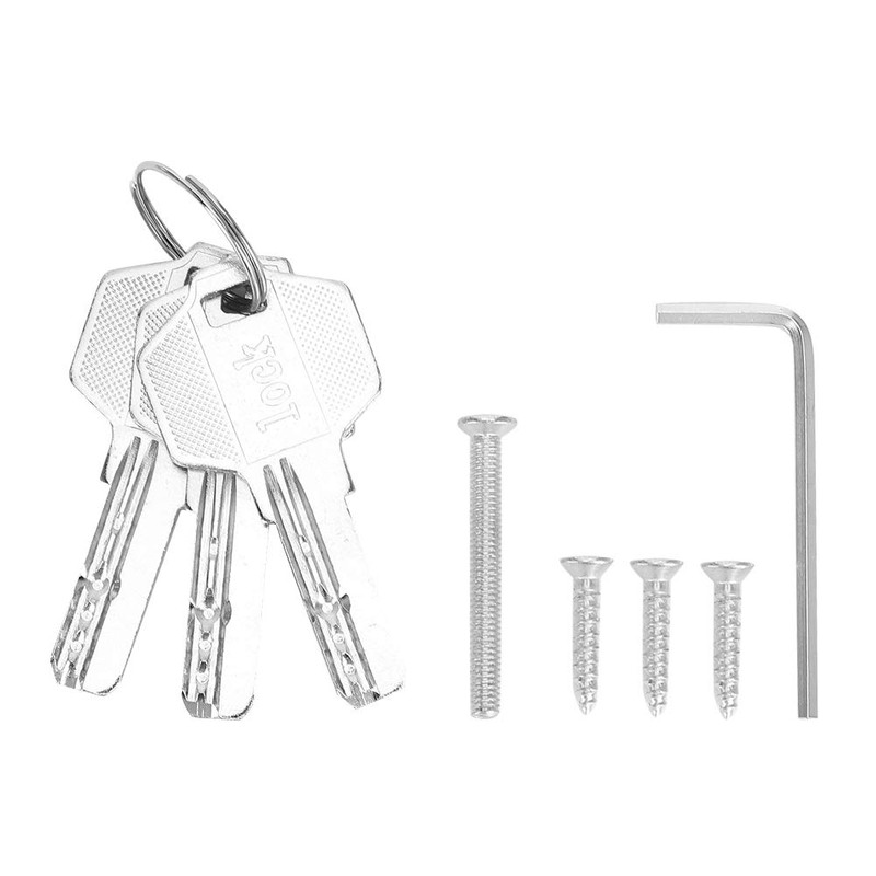 Glass Door Latch, Home Security Stainless Glass Door Lock No