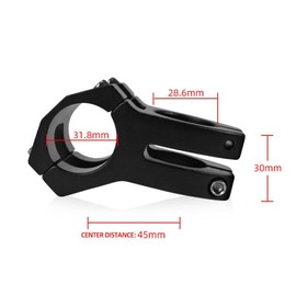 Cycling Bicycle Aluminium Alloy MTB Mountain Bike Handlebar Stem 31.8mm Secure Four Bolt Clamp