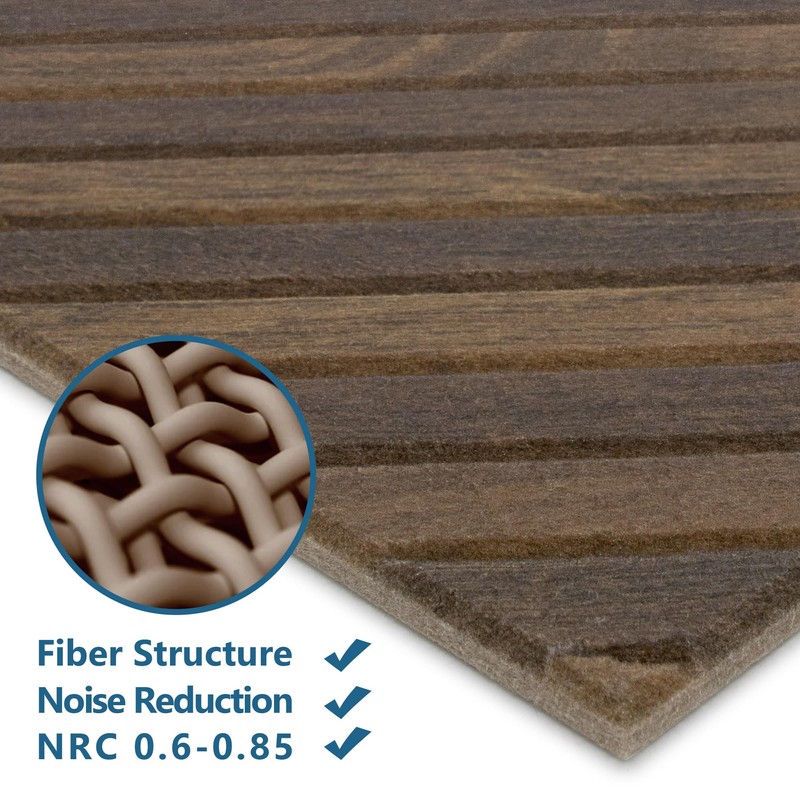 16-Pack Acoustic Wall Panels, 11.8" x 11.8" Peel and Stick