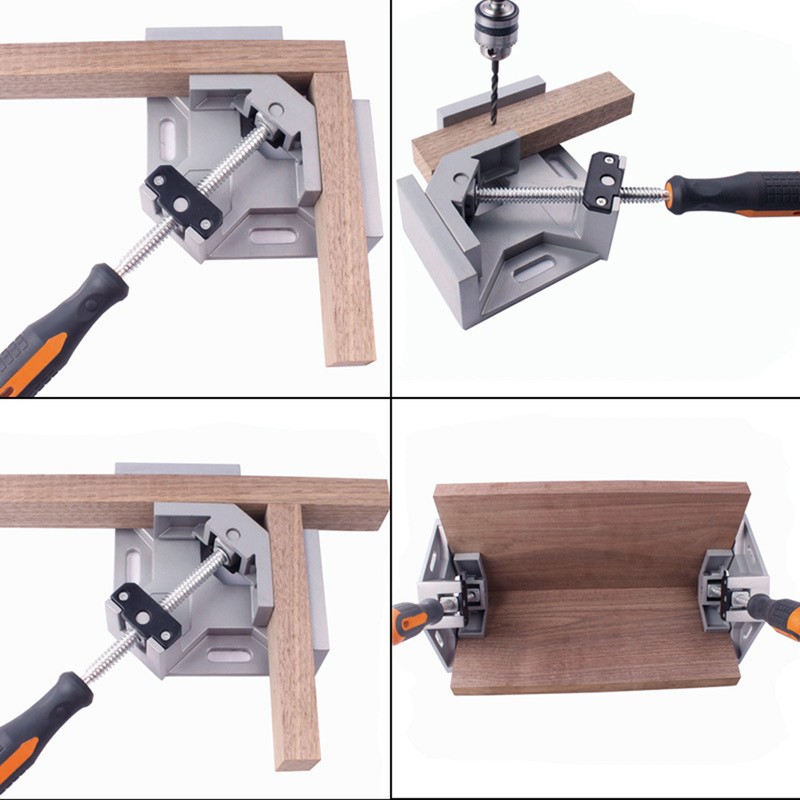 Right Angle Welding Clamp Single Handle Aluminum Alloy Vise for