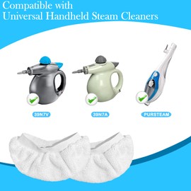 Yicotira 6 Pack Steam Cleaner Accessories for Most Handheld Steam Cleaner - Microfiber Cloths Cover Compatible with Bissell Steam Shot, Dupray, PurSteam, Comforday Steam Cleaner
