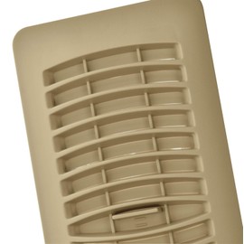 Imperial Manufacturing RG1326 4-Inch by 10-Inch Plastic Register, Taupe