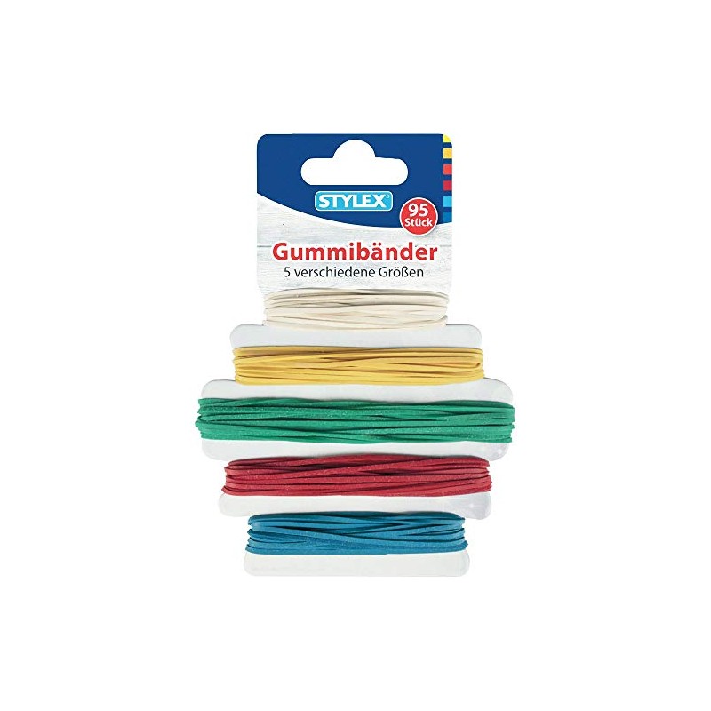 Stylex 31321 rubber rings, 95 pieces, 5 different sizes.