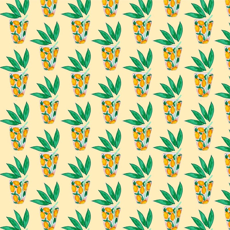 GRAPHICS & MORE Lemony Lemonade Glasses Pattern Gift Wrap Wrapping