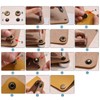 sourcing map 90 Sets Snap Fasteners Kit 12mm Metal Press