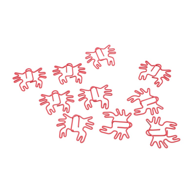 100Pcs Kids Paper Clips Crab Style Metal Exquisite Color Wide