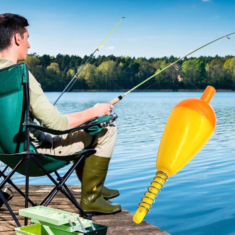 Spring Bobbers | Float Fishing Gear,Spring Oval Fishing Floats, Bright