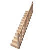 1: 12 Miniature Ladder DIY Unpainted Wooden Staircase Dollhouse Furniture