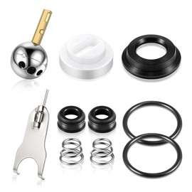 Dreyoo Single Handle Faucet Repair Kit with RP212 Stainless Steel Ball Valves and Knob Handles, Compatible with Delta/Peerless Single Handle Faucets, Replacement for RP77739 and 86971(1 Pack)