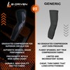 B-Driven Sports Full Leg Compression Sleeves, Graduated Compression 20-30mmHg, Thigh