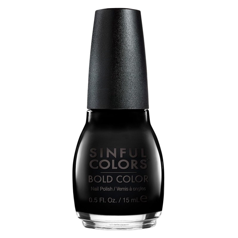 Sinful Esmalte para Unas, Black On Black, 15 ml