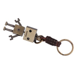 03 Mano de Obra Fina, Llavero Encantador Tejido a Mano, Llavero de Personalidad, Llavero de Robot, para su Familia, Amigos, niños en cumpleaños, Navidad