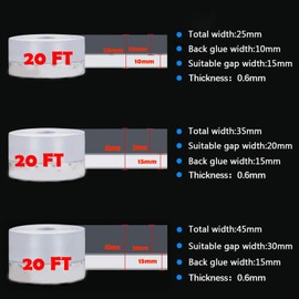 YIZHONG 20 FT Door Draft Stopper Weather Stripping Door Seal Strip for Frame Door Stoppers for Bottom of Door Sweep for Bottom Under Door Gap Filler Silicone Guard Good Various Doors Windows