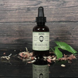 MONA BRANDS Pure Herbal BEARD Oil | 100% Natural Hair growth oil | Thickens, Conditions, Softens, and Hydrates | For Frizz-free Hair while nourishing skin (Patchouli & Lime, 2.0 Fl Oz (Pack of 1))
