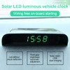 JIANWEI Car Solar Powered LCD Clock, Car Solar Powered LCD
