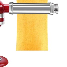 Pasta Roller for All KitchenAid Stand Mixer, Electric Dough Roller with 8 Different Thickness Adjustments, Stainless Steel Pasta Maker Attachment for Kitchen Aid Accessories