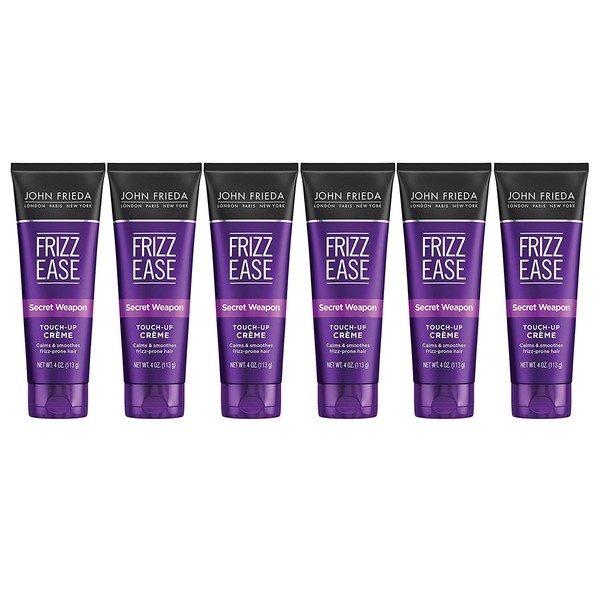 John Frieda, Frizz Ease TouchUp Crème AntiFrizz Finishing Cream Helps to Calm and Smooth Frizzprone Hair 4 6pack, SECRET WEAPON, 24 Ounce, (Pack of 6)