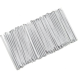 Design61 100 x Steel Nails Skirting Board Pins Nail 1.4 x 35 mm Flat Head Countersunk Head Galvanised