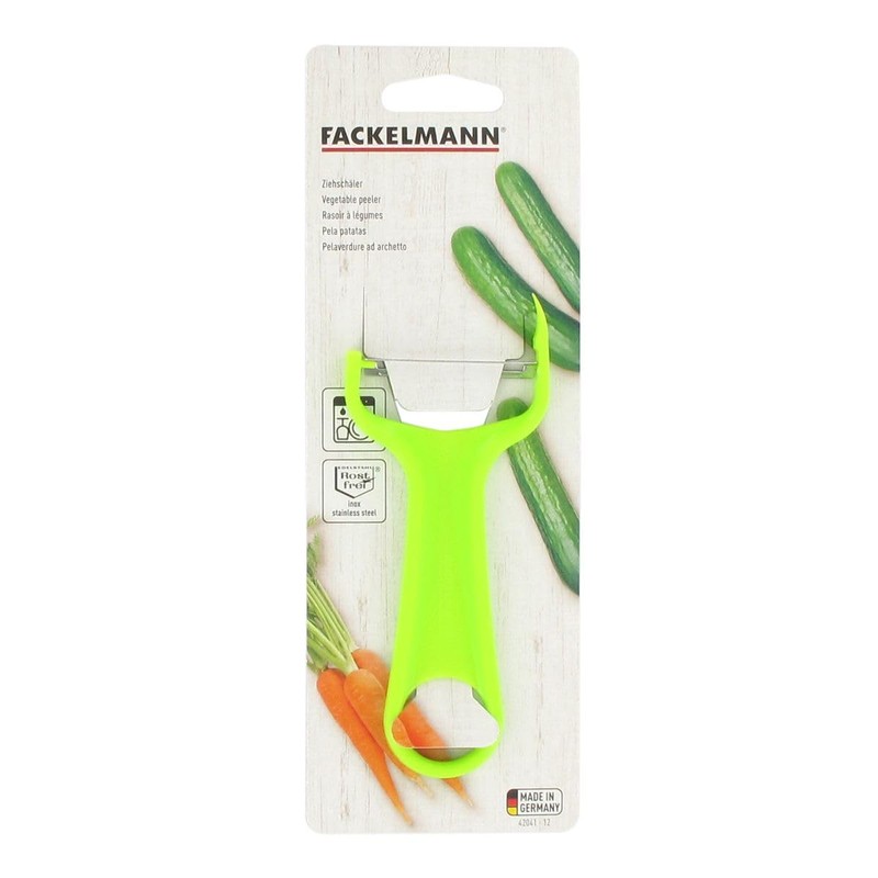 Fackelmann Ziehschäler, Spargelschäler aus Edelstahl, Sparschäler für Obst und Gemüse