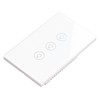 Smart Light Switch APP Control 3 Way Tempered Glass Panel