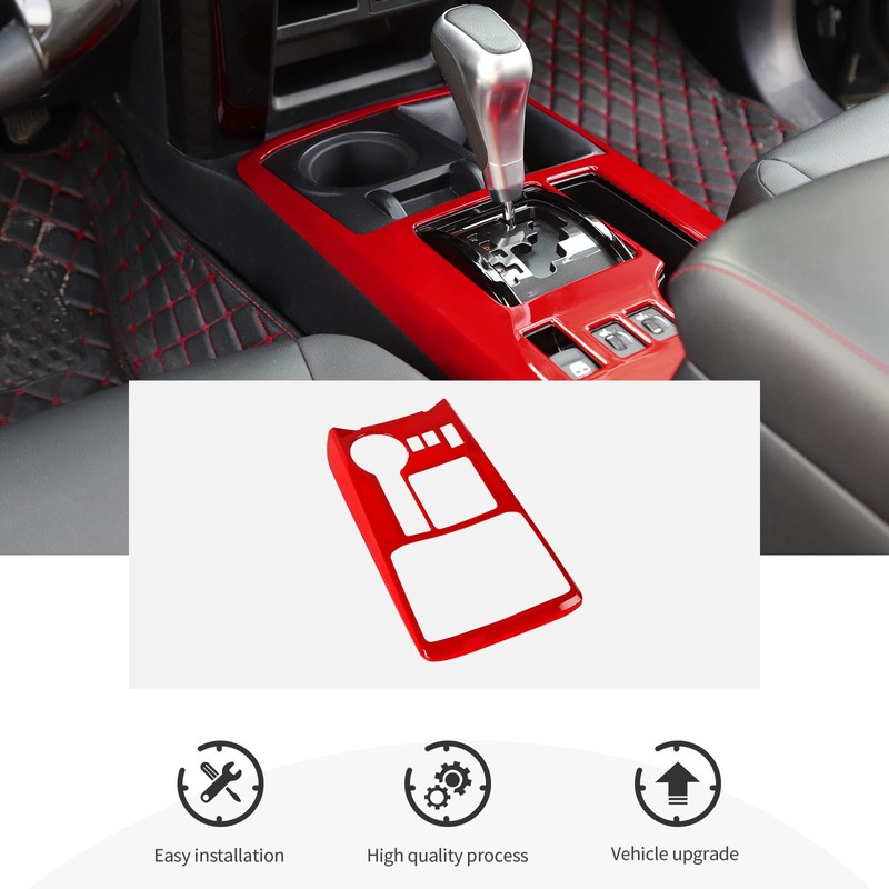 CheroCar Center Console Gear Shift Panel Cover Trim Compatible with