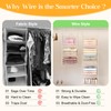 Yuyetuyo ﻿5 Tier Hanging Closet Organizer Separable Hanging Closet Shelves