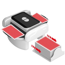 DAJASD Kartenmischmaschine Elektrische, Automatischer Kartenmischer für 1-2 Deck, USB/Batteriebetriebener Kartenmischer mit 2000mAh, Elektrischer Mischmaschine für Poker, UNO, Texas Hold'em, Blackjack