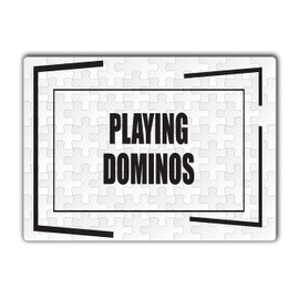 Makoroni - Playing Dominos Hobby - Jigsaw Puzzle 80 pcs, DesX60