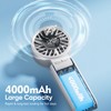 Portable Handheld Fan , 4000mAh Rechargeable Personal mini Fan, 3