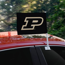 Purdue Boilermakers Logo Car Truck Flag with Window Clip On Pole Holder