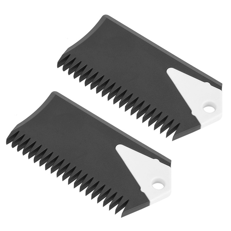HilBeliFU 2Pcs Surfboard Wax Comb, PVC Surfboard Wax Scraper with