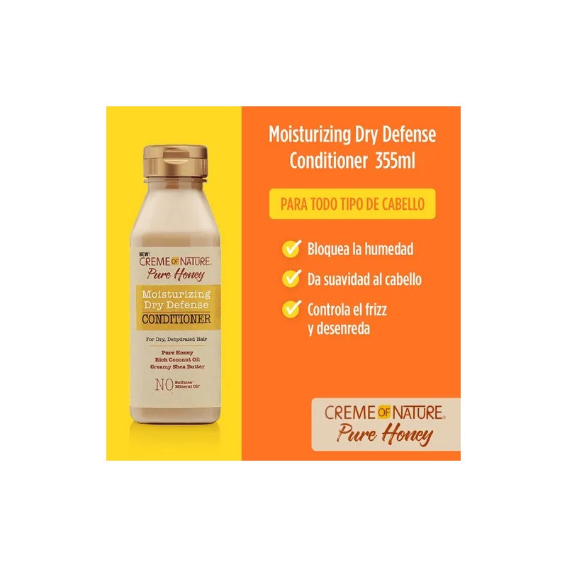 Acondicionador Dry Defense Creme Of Nature Pure Honey 340ml