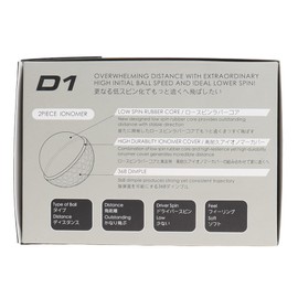 Honma Golf HONMA Balls Promotion Pack D1 SPIN Balls, 1 Dozen (12 Count) White FF