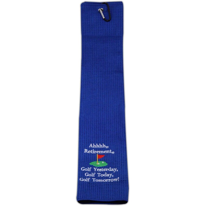 LEVLO Ahhhh Retirement Golf Yesterday Golf Today Golf Tomorrow Embroidered