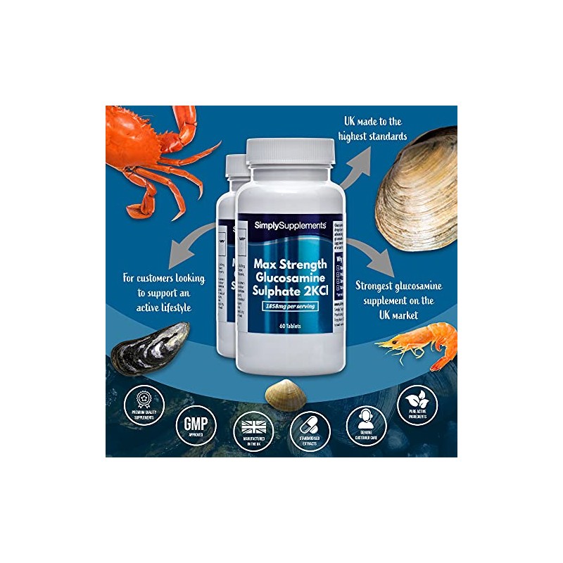 Maximum Strength Glucosamine Sulphate 2KCl | 1858mg Per Serving |