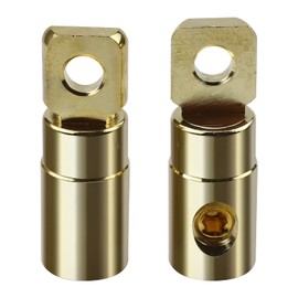 ZOOKOTO 2 PCS RT1 0/2GA Wire GA Reducer, for Car Stereo Audio AWG Pin Power Ground Wire Reducer