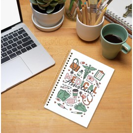 KRHFG Medical Assistant Spiral Notebook, MA Appreciate Gifts Journal,Hospital Healthcare Journals for MA Writing, Nursing Notebooks for Note Taking, 5.5x8.3 Inch