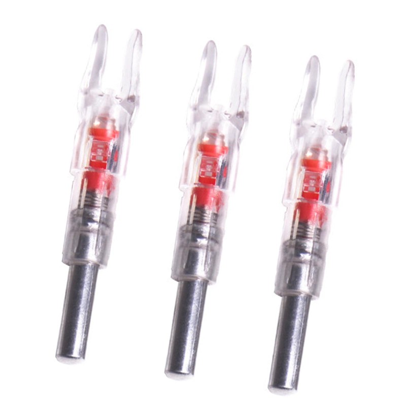3PCS Lighted Arrow Nocks PC LED Lighted Archery Hunting Shooting